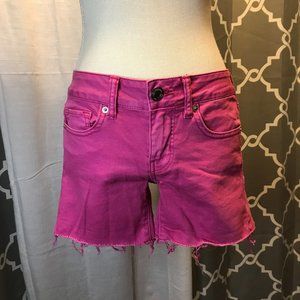 American Eagle pink jean shorts, size 4